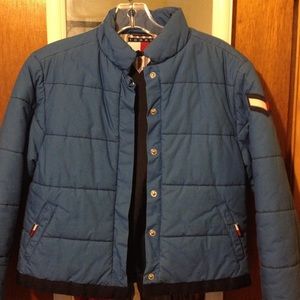 Tommy juniors/ petite down jacket. Bomber style